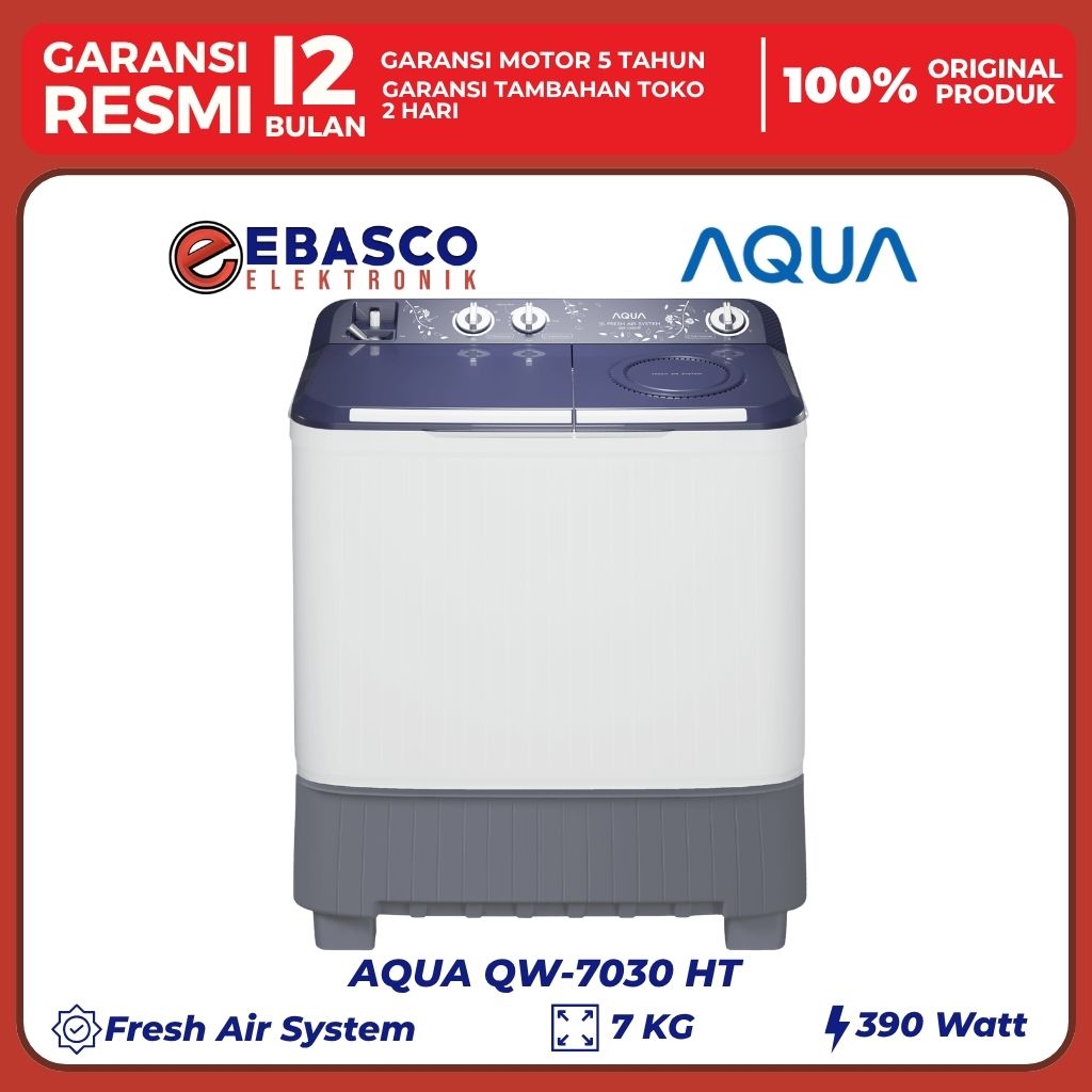 AQUA MESIN CUCI 7 KG QW-7030 HT HIJAB SERIES