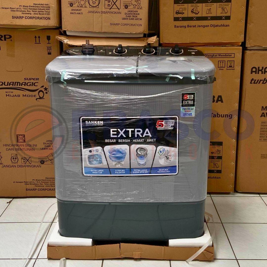 SANKEN MESIN CUCI 8 KG TW 8600RL LOW WATT