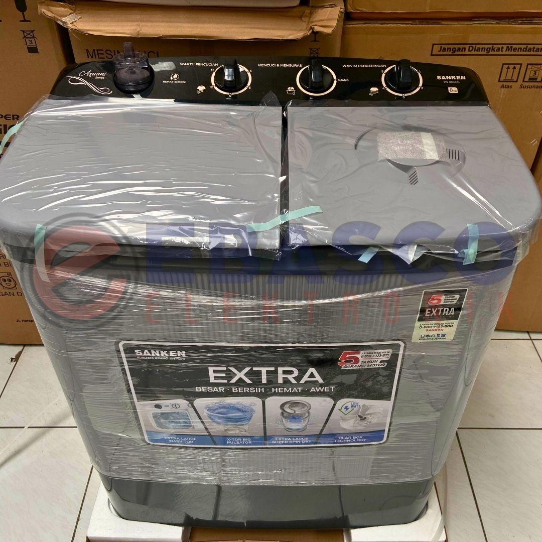SANKEN MESIN CUCI 8 KG TW 8600RL LOW WATT